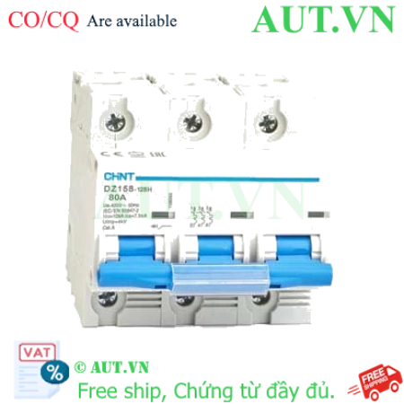 Ảnh của Aptomat cài (MCB) CHINT DZ158-125H 3P 80A 10kA 