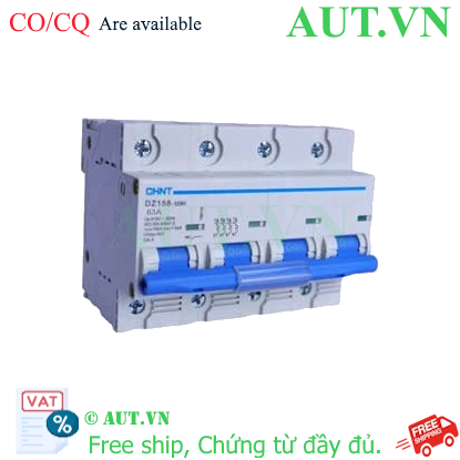 Ảnh của Aptomat cài (MCB) CHINT DZ158-125H 4P 63A 10kA 