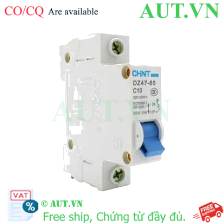 Ảnh của Aptomat cài (MCB) CHINT DZ47-60 C10-1P-3kA 