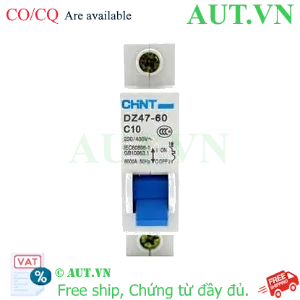 Ảnh của Aptomat cài (MCB) CHINT DZ47-60 C10-1P-6kA 