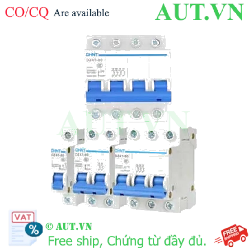 Ảnh của Aptomat cài (MCB) CHINT DZ47-60 C1-1P-6kA 