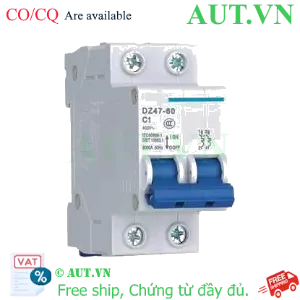 Ảnh của Aptomat cài (MCB) CHINT DZ47-60 C1-2P-6kA 