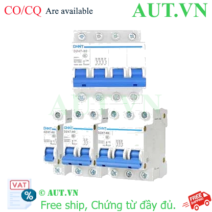 Ảnh của Aptomat cài (MCB) CHINT DZ47-60 C1-4P-4.5kA 