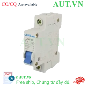Ảnh của Aptomat cài (MCB) CHINT DZ47-60 C15-1P-4.5kA 