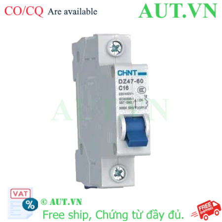 Ảnh của Aptomat cài (MCB) CHINT DZ47-60 C16-1P-3kA 