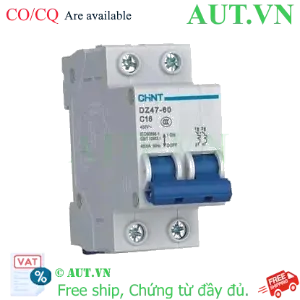 Ảnh của Aptomat cài (MCB) CHINT DZ47-60 C16-2P-4.5kA 