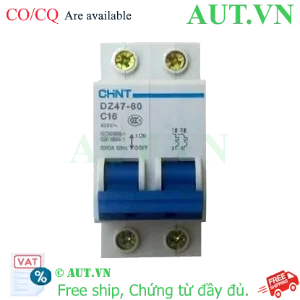 Ảnh của Aptomat cài (MCB) CHINT DZ47-60 C16-2P-6kA 