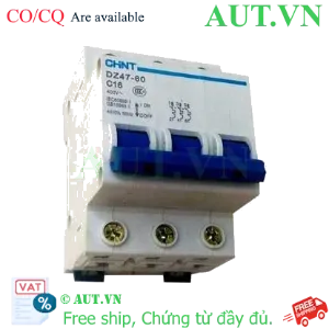 Ảnh của Aptomat cài (MCB) CHINT DZ47-60 C16-3P-4.5kA 