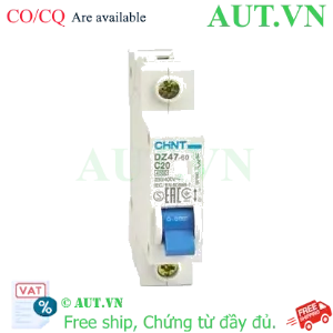 Ảnh của Aptomat cài (MCB) CHINT DZ47-60 C20-1P-4.5kA 