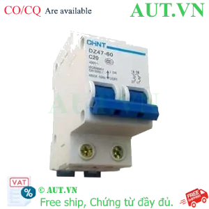 Ảnh của Aptomat cài (MCB) CHINT DZ47-60 C20-2P-4.5kA 