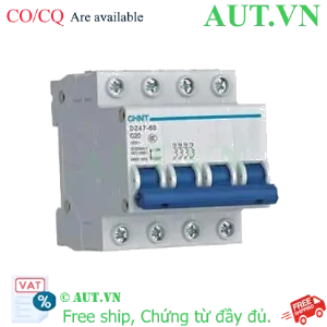 Ảnh của Aptomat cài (MCB) CHINT DZ47-60 C20-4P-4.5kA 