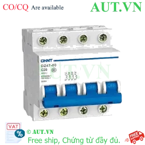 Ảnh của Aptomat cài (MCB) CHINT DZ47-60 C20-4P-6kA 