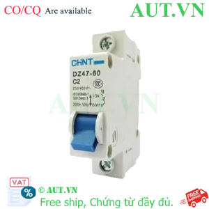 Ảnh của Aptomat cài (MCB) CHINT DZ47-60 C2-1P-3kA 