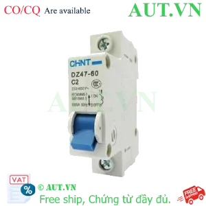 Ảnh của Aptomat cài (MCB) CHINT DZ47-60 C2-1P-6kA 