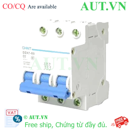 Ảnh của Aptomat cài (MCB) CHINT DZ47-60 C2-3P-3kA 