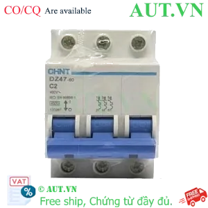 Ảnh của Aptomat cài (MCB) CHINT DZ47-60 C2-3P-4.5kA 