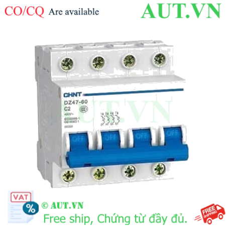 Ảnh của Aptomat cài (MCB) CHINT DZ47-60 C2-4P-4.5kA 