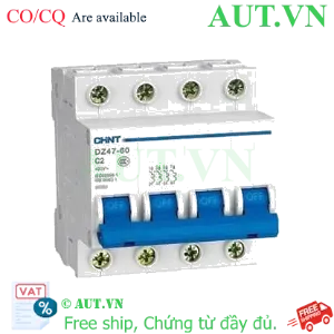 Ảnh của Aptomat cài (MCB) CHINT DZ47-60 C2-4P-6kA 