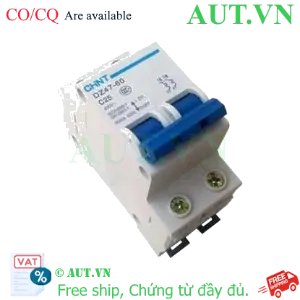 Ảnh của Aptomat cài (MCB) CHINT DZ47-60 C25-2P-6kA 