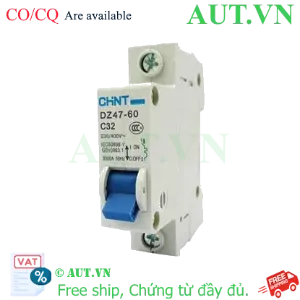 Ảnh của Aptomat cài (MCB) CHINT DZ47-60 C32-1P-3kA 