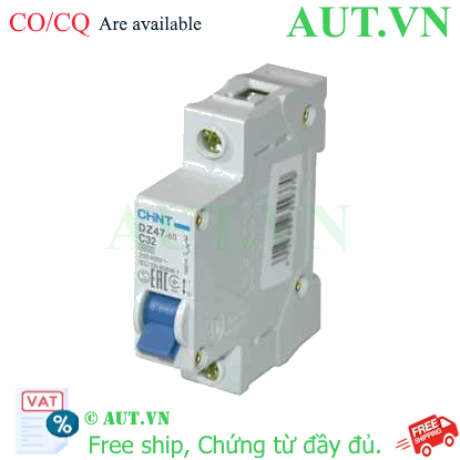 Ảnh của Aptomat cài (MCB) CHINT DZ47-60 C32-1P-4.5kA 