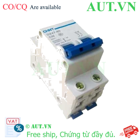 Ảnh của Aptomat cài (MCB) CHINT DZ47-60 C32-2P-4.5kA 