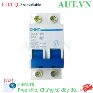 Ảnh của Aptomat cài (MCB) CHINT DZ47-60 C32-2P-6kA 