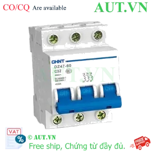 Ảnh của Aptomat cài (MCB) CHINT DZ47-60 C32-3P-4.5kA 