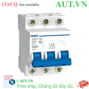 Ảnh của Aptomat cài (MCB) CHINT DZ47-60 C32-3P-6kA 