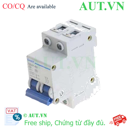 Ảnh của Aptomat cài (MCB) CHINT DZ47-60 C3-2P-4.5kA 