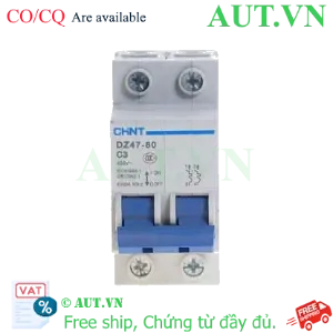 Ảnh của Aptomat cài (MCB) CHINT DZ47-60 C3-2P-6kA 
