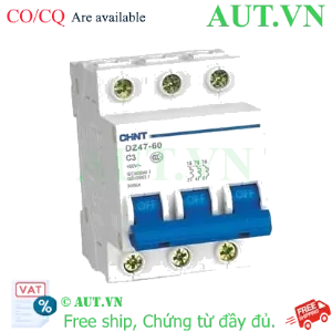 Ảnh của Aptomat cài (MCB) CHINT DZ47-60 C3-3P-3kA 