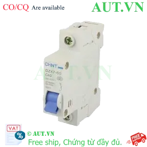 Ảnh của Aptomat cài (MCB) CHINT DZ47-60 C40-1P-3kA 