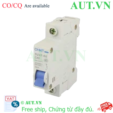 Ảnh của Aptomat cài (MCB) CHINT DZ47-60 C40-1P-3kA 