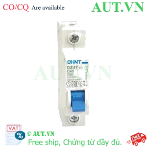 Ảnh của Aptomat cài (MCB) CHINT DZ47-60 C40-1P-4.5kA 