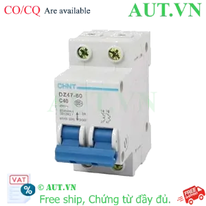 Ảnh của Aptomat cài (MCB) CHINT DZ47-60 C40-2P-4.5kA 