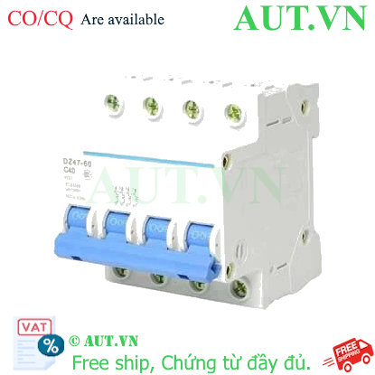 Ảnh của Aptomat cài (MCB) CHINT DZ47-60 C40-4P-3kA 