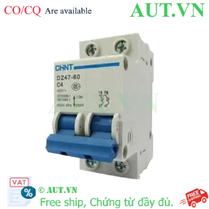 Ảnh của Aptomat cài (MCB) CHINT DZ47-60 C4-2P-4.5kA 