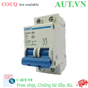 Ảnh của Aptomat cài (MCB) CHINT DZ47-60 C4-2P-6kA 