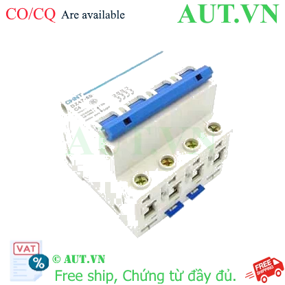 Ảnh của Aptomat cài (MCB) CHINT DZ47-60 C4-4P-6kA 
