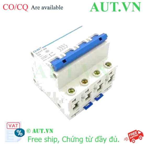 Ảnh của Aptomat cài (MCB) CHINT DZ47-60 C4-4P-6kA 