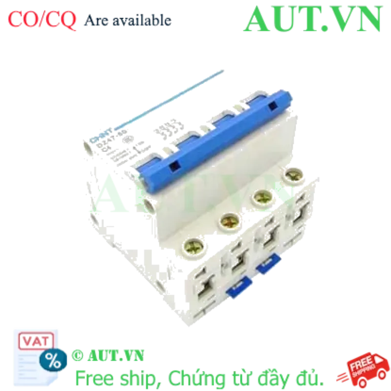 Ảnh của Aptomat cài (MCB) CHINT DZ47-60 C4-4P-6kA 