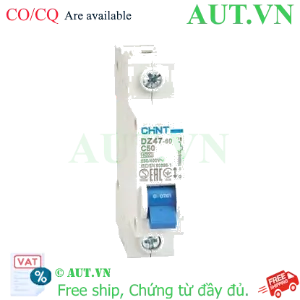 Ảnh của Aptomat cài (MCB) CHINT DZ47-60 C50-1P-4kA 