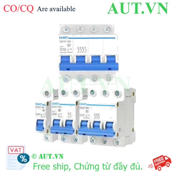 Ảnh của Aptomat cài (MCB) CHINT DZ47-60 C5-1P-6kA 