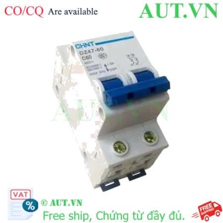 Ảnh của Aptomat cài (MCB) CHINT DZ47-60 C60-2P-3kA 