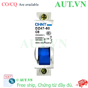 Ảnh của Aptomat cài (MCB) CHINT DZ47-60 C6-1P-6kA 