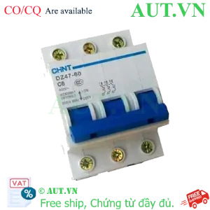 Ảnh của Aptomat cài (MCB) CHINT DZ47-60 C6-3P-3kA 