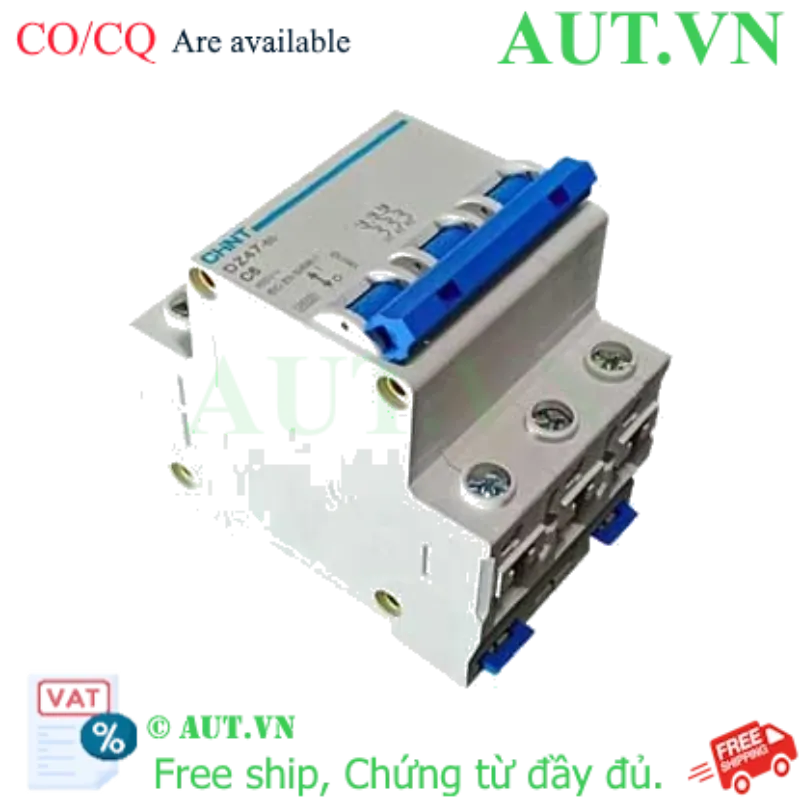 Ảnh của Aptomat cài (MCB) CHINT DZ47-60 C6-3P-4.5kA 