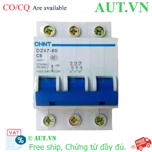 Ảnh của Aptomat cài (MCB) CHINT DZ47-60 C6-3P-6kA 