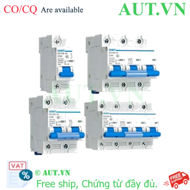Ảnh của Aptomat cài CHINT DZ158-100 100A-1P-6kA .